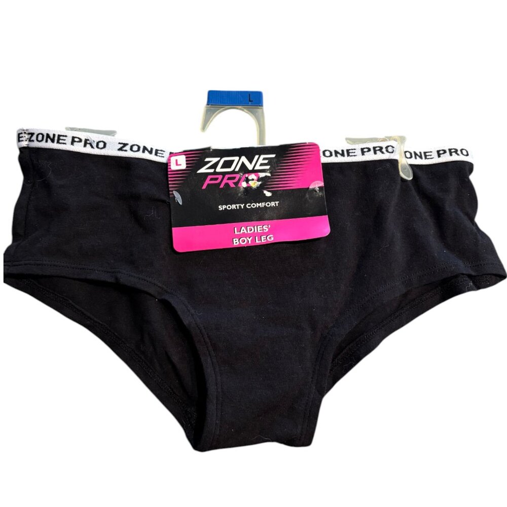 Zone Pro Ladies' Boy Leg Sporty Comfort Panties Underwear sz L‎ NWT